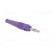 Plug | 4mm banana | 32A | violet | 2.5mm2 | Plating: nickel plated | 69mm фото 8