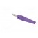 Plug | 4mm banana | 32A | violet | 2.5mm2 | nickel plated | soldered image 4