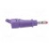 Plug | 4mm banana | 32A | 600V | violet | 2.5mm2 | on cable image 7