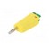 Plug | 4mm banana | 32A | yellow-green | nickel plated | on cable image 2