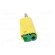 Plug | 4mm banana | 32A | yellow-green | nickel plated | on cable image 5