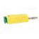 Plug | 4mm banana | 32A | yellow-green | nickel plated | on cable фото 7
