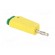 Plug | 4mm banana | 32A | yellow-green | nickel plated | on cable фото 8