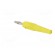 Plug | 4mm banana | 32A | yellow | 2.5mm2 | nickel plated | soldered image 4