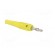 Plug | 4mm banana | 32A | yellow | 2.5mm2 | nickel plated | soldered image 8