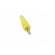 Plug | 4mm banana | 32A | yellow | 2.5mm2 | nickel plated | soldered image 9