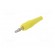 Plug | 4mm banana | 32A | yellow | 2.5mm2 | nickel plated | soldered image 2