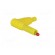Plug | 4mm banana | 32A | yellow | insulated | 40mm | for cable фото 8