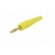 Plug | 4mm banana | 32A | yellow | 2.5mm2 | Plating: gold-plated | 69mm image 2