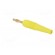 Plug | 4mm banana | 32A | yellow | 2.5mm2 | Plating: gold-plated | 69mm фото 4