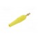 Plug | 4mm banana | 32A | yellow | 2.5mm2 | Plating: gold-plated | 69mm фото 6
