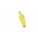 Plug | 4mm banana | 32A | yellow | non-insulated | 2.5mm2 | gold-plated image 5