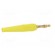 Plug | 4mm banana | 32A | yellow | 2.5mm2 | Plating: gold-plated | 69mm фото 7