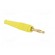 Plug | 4mm banana | 32A | yellow | 2.5mm2 | Plating: gold-plated | 69mm фото 8
