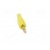 Plug | 4mm banana | 32A | yellow | 2.5mm2 | Plating: gold-plated | 69mm фото 9