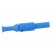 Plug | 4mm banana | 36A | 1kVAC | blue | insulated | 63mm | 8mΩ | on cable фото 7