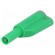 Plug | 4mm banana | 36A | 1kVAC | green | insulated | 56mm | 2.5mm2 image 1