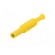 Plug | 4mm banana | 36A | 1kVAC | yellow | insulated | 63mm | 8mΩ | on cable фото 2