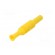 Plug | 4mm banana | 36A | 1kVAC | yellow | insulated | 63mm | 8mΩ | on cable image 6