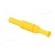 Plug | 4mm banana | 36A | 1kVAC | yellow | insulated | 63mm | 8mΩ | on cable фото 4