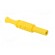 Plug | 4mm banana | 36A | 1kVAC | yellow | insulated | 63mm | 8mΩ | on cable фото 8