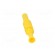 Plug | 4mm banana | 36A | 1kVAC | yellow | insulated | 63mm | 8mΩ | on cable image 5
