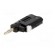 Plug | 4mm banana | 36A | 30VAC | 60VDC | black | non-insulated | 57.2mm image 2