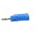 Plug | 4mm banana | 36A | 30VAC | 60VDC | blue | non-insulated | 57.2mm image 3