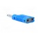 Plug | 4mm banana | 36A | 30VAC | 60VDC | blue | Mounting: on cable image 4