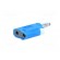 Plug | 4mm banana | 36A | 30VAC | 60VDC | blue | Mounting: on cable image 6