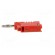 Plug | 4mm banana | 36A | 30VAC | 60VDC | red | non-insulated | 57.2mm фото 3
