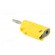 Plug | 4mm banana | 36A | 30VAC | 60VDC | yellow | non-insulated | 57.2mm image 4