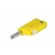 Plug | 4mm banana | 36A | 30VAC | 60VDC | yellow | Mounting: on cable image 2