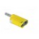 Plug | 4mm banana | 36A | 30VAC | 60VDC | yellow | Mounting: on cable image 4