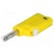 Plug | 4mm banana | 36A | 30VAC | 60VDC | yellow | Mounting: on cable image 1