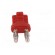 Stackable safety shunt | 4mm banana | 12A | 33VAC | 70VDC | red image 9