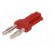 Stackable safety shunt | 4mm banana | 12A | 33VAC | 70VDC | red image 2