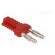 Stackable safety shunt | 4mm banana | 12A | 33VAC | 70VDC | red image 8