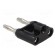 Stackable safety shunt | banana 4mm plug x2 | 15A | black | 41mm image 4