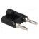 Stackable safety shunt | banana 4mm plug x2 | 15A | black | 41mm image 8