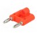 Stackable safety shunt | 4mm banana | banana 4mm plug x2 | 15A | red image 2
