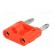 Stackable safety shunt | 4mm banana | banana 4mm plug x2 | 15A | red image 6