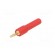 2mm banana | 10A | 30VAC | red | Plating: gold-plated | 45mm | Mat: brass image 2