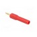 2mm banana | 10A | 30VAC | red | Plating: gold-plated | 45mm | Mat: brass image 4