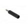 Adapter | 2mm banana | 10A | 70VDC | black | nickel plated | 35.5mm image 4