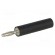 Adapter | 2mm banana | 10A | 70VDC | black | nickel plated | 35.5mm image 1
