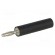 Adapter | 2mm banana | 10A | 60VDC | black | Plating: nickel plated paveikslėlis 1