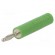 Adapter | 2mm banana | 10A | 70VDC | green | nickel plated | 35.5mm image 1