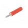 Adapter | 2mm banana | 10A | 60VDC | red | Plating: nickel plated image 2