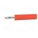 Adapter | 2mm banana | 10A | 60VDC | red | Plating: nickel plated фото 3